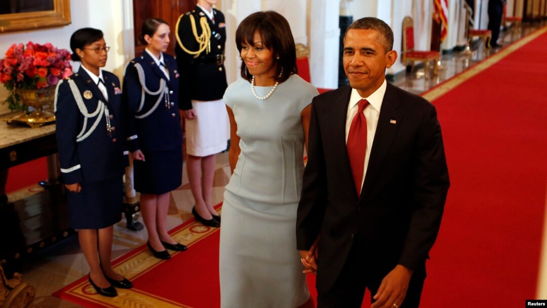 Prezident Barak Obama va rafiqasi Mishel