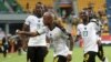 Andre Ayew na wenzake wa Ghana washerekea bao la kwanza 