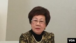 前台灣副總統呂秀蓮 (美國之音鍾辰芳拍攝)