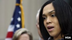 ທ່ານນາງ Marilyn Mosby ໄອຍະການລັດ Maryland.