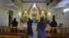 Nuns who have supported the accusation of rape against Bishop Franco Mulakkal leave after offering prayers at a chapel in St. Francis Mission Home, in Kuravilangad in southern Indian state of Kerala, Nov. 4, 2018.