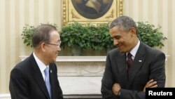 President Barack Obama y Secretario General de la ONU Ban Ki-moon