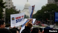 تظاهرات مدافعان مهاجران در واشنگتن - آرشیو