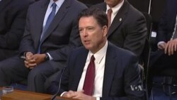 Exdirector del FBI James Comey ante el Senado