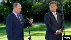 Президент Фінляндії Саулі Нійністро та президент Росії Володимир Путін 