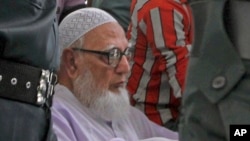 Former chief of Bangladesh's Islamic party Jamaat-e-Islami Ghulam Azam.