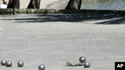 Petanque is a game played between two teams of three players of which the aim is to get your teams ball closest to the 2.5 centimeter (one inch) jack ball with the first team to 13 points being the winner. 