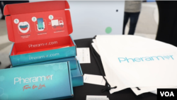 A cheek swabbing kit for the dating app Pheramor. The company uses the DNA from the cheek swab to match people together.
