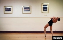 Professional dancers are never described as having two left feet. Here a dancer performs during an open audition to join the world famous Rockettes at NYC Radio City Music Hall, April 2013.