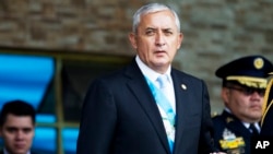 Foto de archivo del presidente de Guatemala, Otto Pérez.