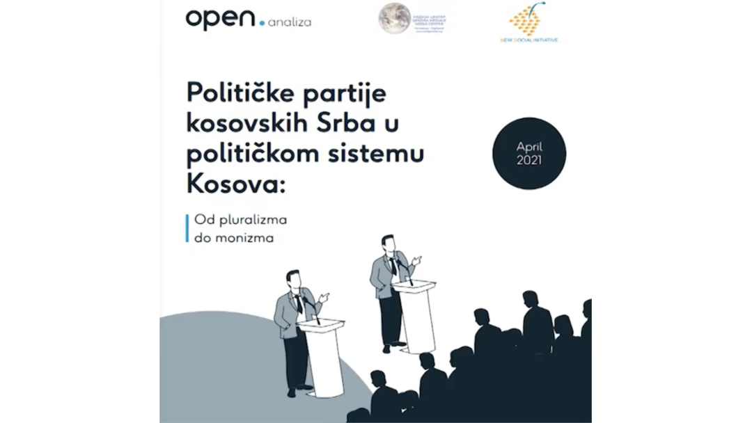 Naslovna strana publikacije “Političke partije kosovskih Srba u političkom sistemu Kosova”