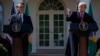 پرزیدنت ترامپ در کنفرانس خبری در کاخ سفید به همراه رئیس جمهوری برزیل