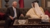 وزیر خارجه آمریکا و شیخ تمیم بن حمد بن خلیفه آل ثانی امیر قطر
