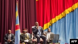 Le président congolais Joseph Kabila lors d'une séance spéciale du Parlement à Kinshasa, le 15 novembre 2016.