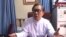This screengrab provided via AFPTV video footage taken on April 12, 2021 shows Khin Maung Zaw, lawyer for Aung San Suu Kyi who was detained in the February military coup, as he speaks to the media in an office in Naypyidaw. (Photo by - / AFPTV / AFP)