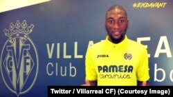 Karl Toko-Ekambi, meilleur joueur africain du Championnat de France avec Angers en 2017/18 (Twitter/ Villarreal CF)