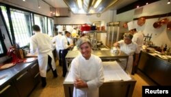 Chef Nadia Santini di restorannya, Dal Pescatore rdi kota Canneto Sull'Oglio di utara Italia. (Foto: Dok)