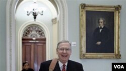 Pemimpin oposisi Partai Republik Senator Mitch McConnell di Capitol Hill mengatakan tidak menyetujui perjanjian START.