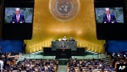 U.N. Secretary-General Antonio Guterres addresses the 79th session of the United Nations General Assembly, Sept. 24, 2024.