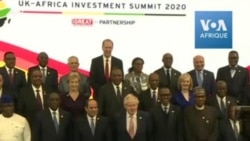 Les dirigeants du UK-Africa Investment Summit posent pour une photo de famille