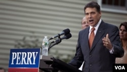 Rick Perry, calon Presiden AS terkuat dari partai Republik saat ini (foto: dok).