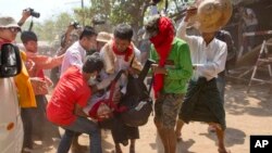 Myanmar Police Clash With Students