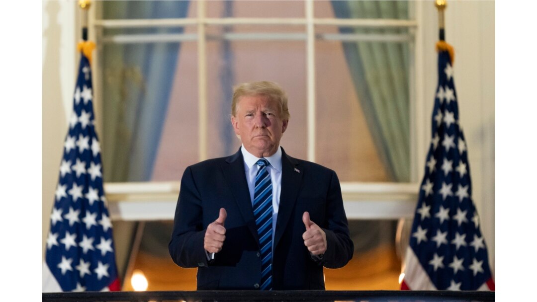 Presiden AS Donald Trump telah kembali di Gedung Putih setelah dirawat dua hari di Rumah Sakit Walter Reed.