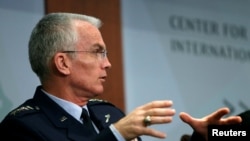 Vice Chairman of the Joint Chiefs of Staff U.S. Air Force General Paul Selva says, Jan. 30, 2018, that North Korea has not yet demonstrated all the components of an intercontinental ballistic missile, including a survivable re-entry vehicle.