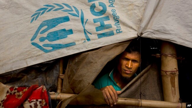 孟加拉国‘科克斯巴扎尔’难民营内所的罗兴亚人
