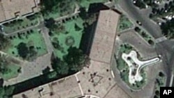 A Star of David on the roof of the Iran Air building in Tehran, revealed in a satellite image