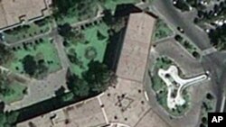 A Star of David on the roof of the Iran Air building in Tehran, revealed in a satellite image