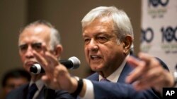 El presidente de México, Andrés Manuel López Obrador, dice que "no peleará" con su homólog de EE.UU., Donald Trump.