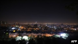 TOPSHOT - A general view of Tehran after several explosions were heard in Tehran on October 26, 2024.