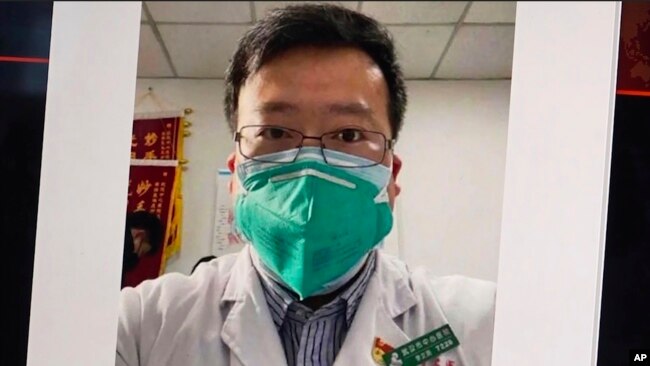 李文亮医生去世几天前的手机自拍照。