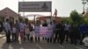 تجمع کارکنان پتروشیمی ماهشهر در اعتراض به خصوصی سازی و اخراج کارکنان 