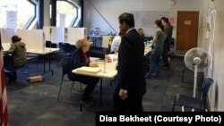 Residents vote early at a polling station in Fairfax, Virginia, Saturday, Nov. 3, 2018. (Photo by Diaa Bekheet)