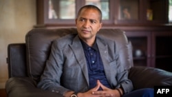 FILE - Moise Katumbi Chapwe, Governor of Democratic Republic of Congo's Katanga province, is pictured during an interview, on June 2, 2015 in Lubumbashi. 
