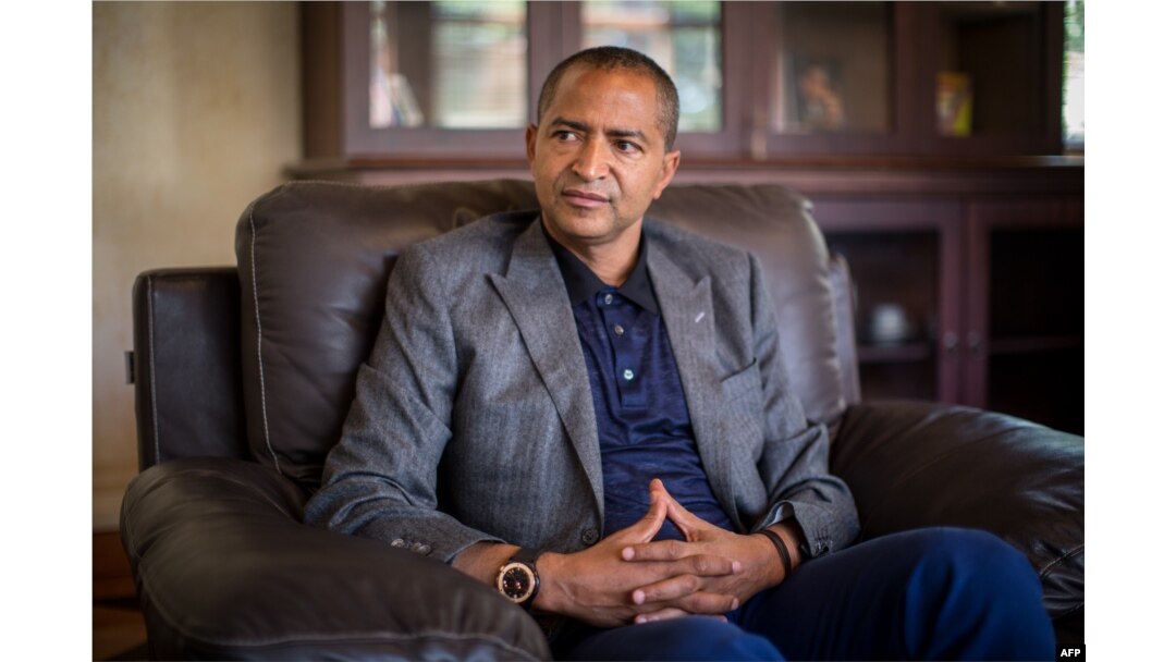 FILE - Moise Katumbi Chapwe, Governor of Democratic Republic of Congo's Katanga province, is pictured during an interview, on June 2, 2015 in Lubumbashi.