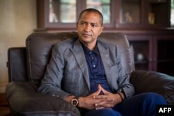 FILE - Moise Katumbi, former governor of DRC's Katanga province, pictured in 2015 in Lubumbashi, faces criminal charges and is recovering from tear gas poisoning he suffered during protests.
