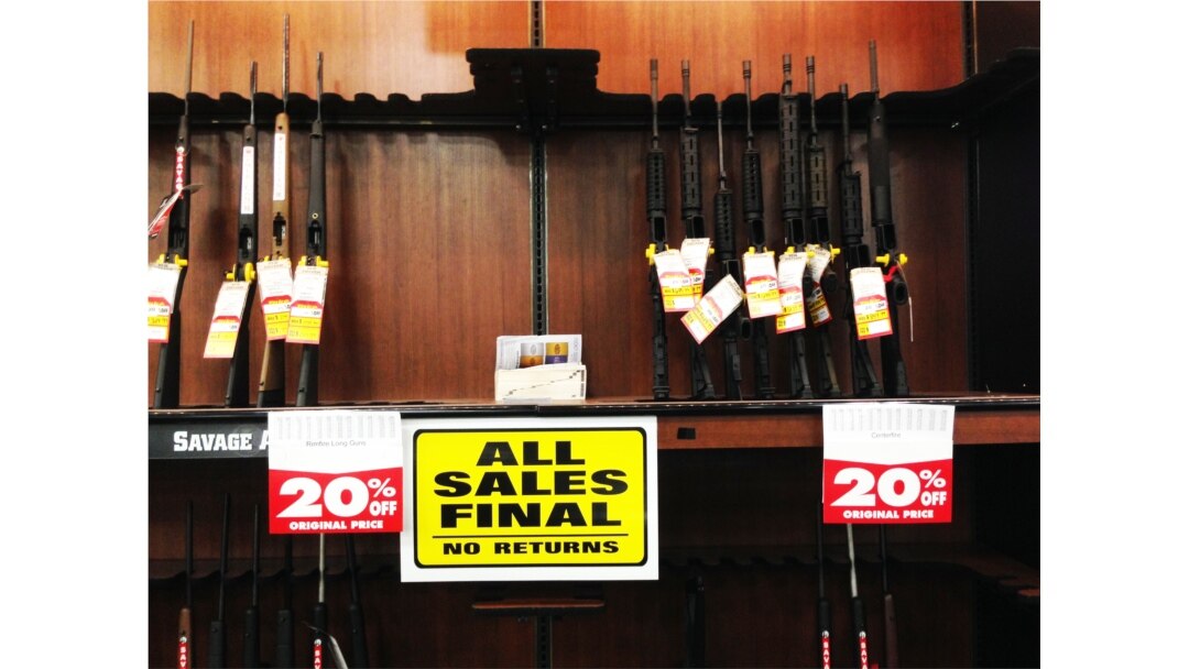 FILE - Several types of weapons, including AR-15 style rifles, are displayed at a gun shop in Virginia. (Photo: Diaa Bekheet)