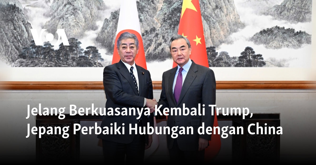 Jelang Berkuasanya Kembali Trump, Jepang Perbaiki Hubungan dengan China