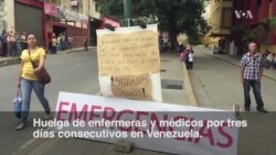 Huelga de enfermeras en Venezuela por tercer día consecutivo