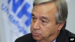 Antonio Guterres, Komisioner Tinggi PBB untuk Pengungsi, memperkirakan jumlah pengungsi bertambah dalam beberapa bulan mendatang. (AP/Sang Tan)