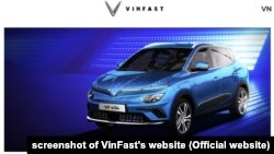 Mẫu ô tô điện VinFast VF e34 được hãng mở bán hôm 24/3/2021.