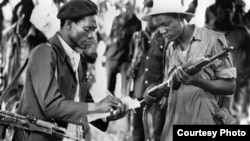 Former freedom fighters captured at training camps in the liberation struggle of the 1970s. (File Photo)