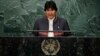 Presidente de Bolivia, Evo Morales pidió a la Asamblea General de la ONU luchar contra el cambio climático.