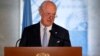 UN Syria Envoy to Try to Move on Constitution Before Leaving