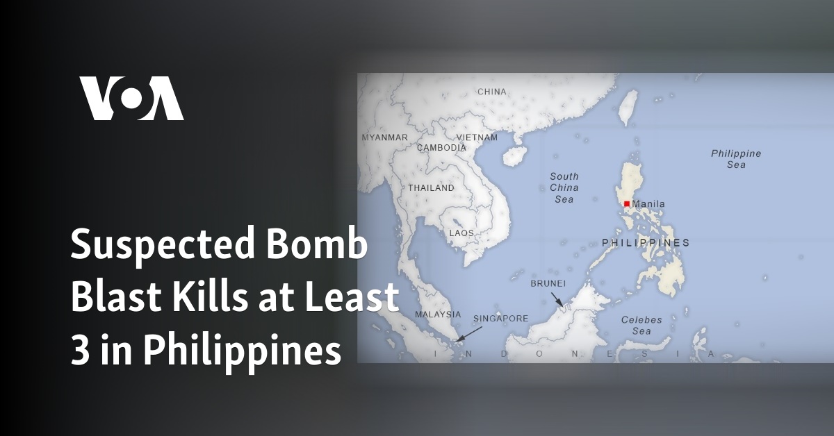 Suspected Bomb Blast Kills at Least 3 in Philippines