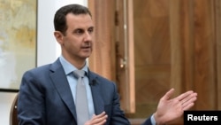 Bashar al-Assad le 10 février 2017 en Syrie.