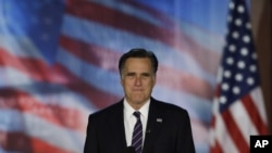 Ромни зборува пред подржувачите по поразот на Изборите 2012